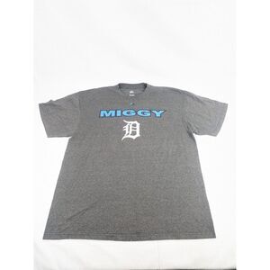 Detroit Tigers Shirt Miguel Cabrera Majestic MIGGY‎ Tee #24 Size Extra Large
